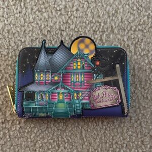 Loungefly Haunted Mansion Wallet in Purple and Black